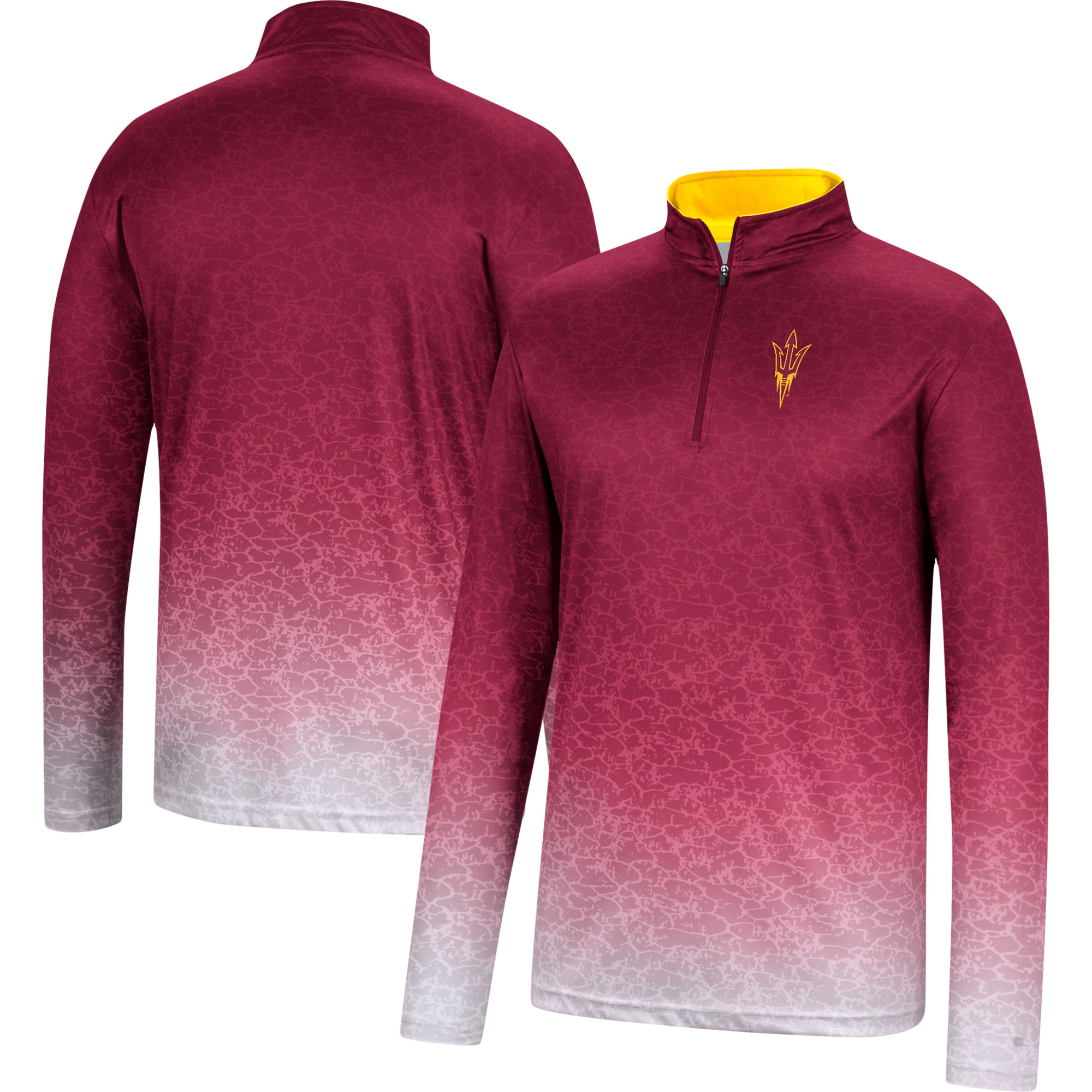 Men's Colosseum Maroon Arizona State Sun Devils Walter Quarter-Zip Windshirt