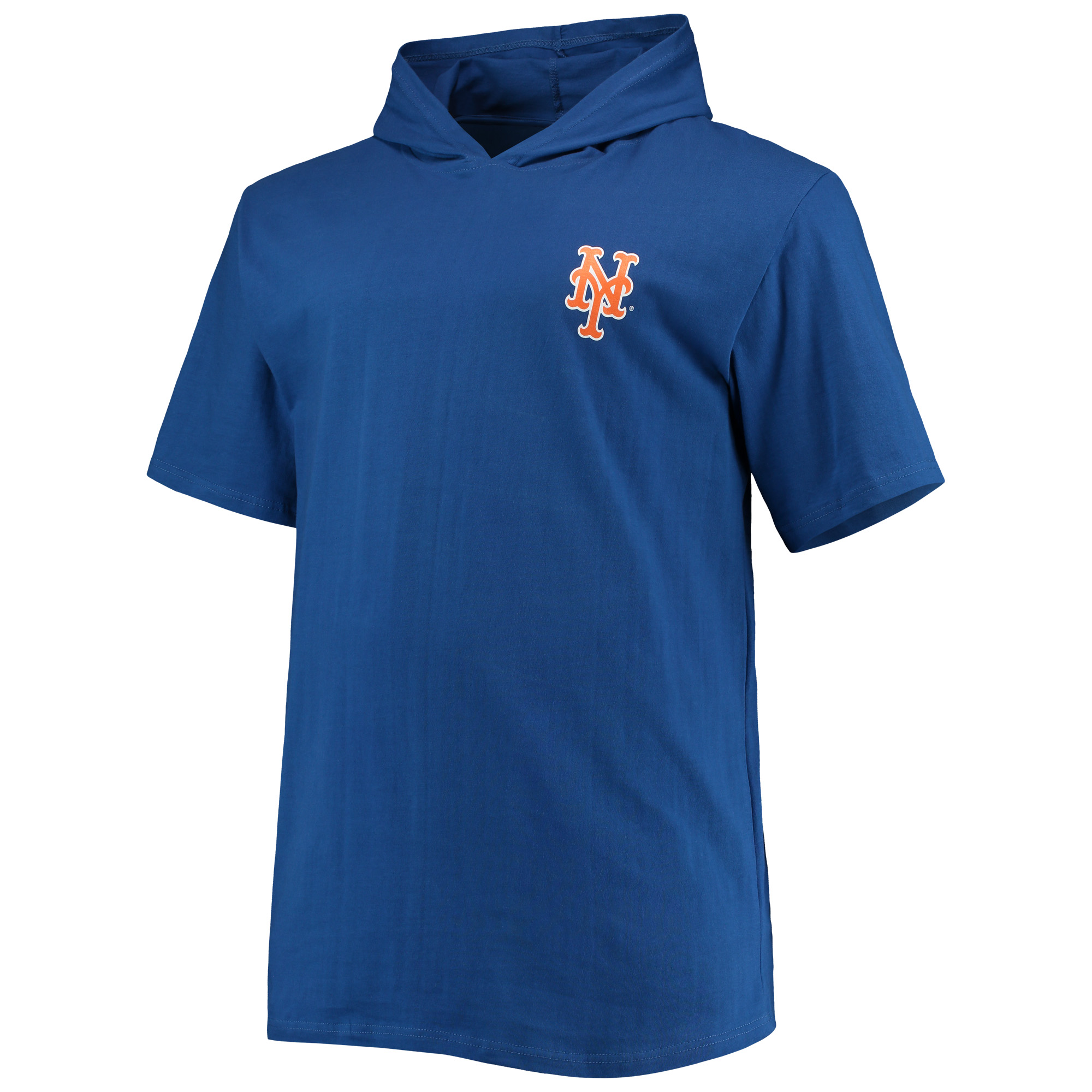 Men's Royal New York Mets Big & Tall Jersey Short Sleeve Pullover Hoodie T-Shirt - Image 3