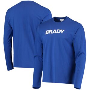 Men's BRADY Brady Blue Wordmark Long Sleeve T-Shirt