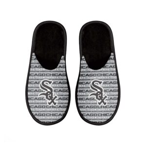 Men's FOCO Chicago White Sox Scuff Logo Slide Slippers