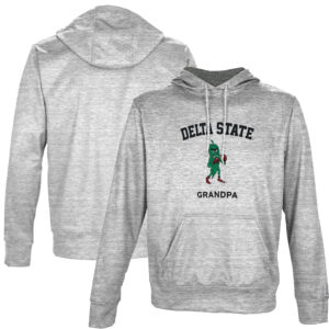 Men's ProSphere Gray Delta State Statesmen Grandpa Name Drop Pullover Hoodie
