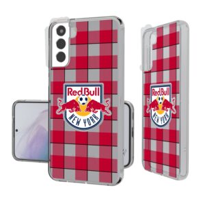New York Red Bulls Galaxy Plaid Clear Case