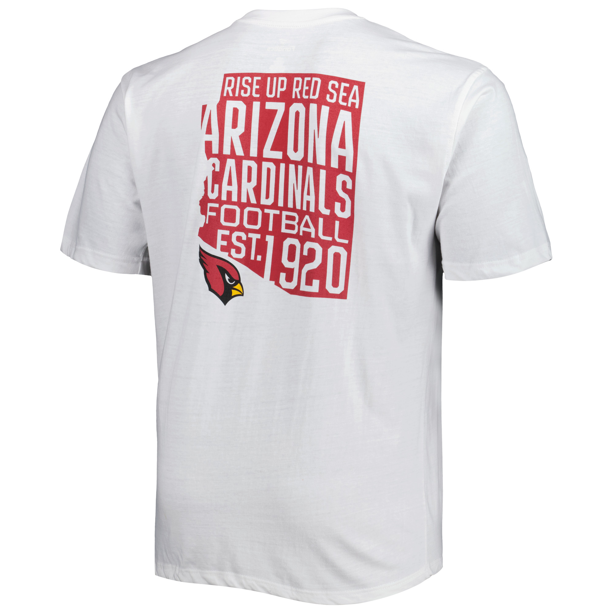 Men's White Arizona Cardinals Big & Tall Hometown Collection Hot Shot T-Shirt - Image 9