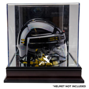San Jose Sharks Team Logo Mahogany Mini Helmet Display Case