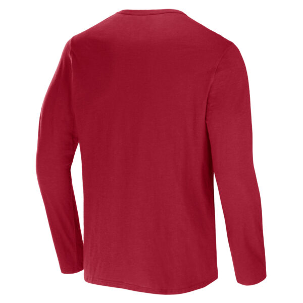 Men's NFL x Darius Rucker Collection by Fanatics Cardinal Arizona Cardinals Slub Jersey Henley Long Sleeve T-Shirt - Image 7