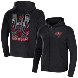Men's NFL x Darius Rucker Collection by Fanatics Black Tampa Bay Buccaneers Rocker Full-Zip Hoodie