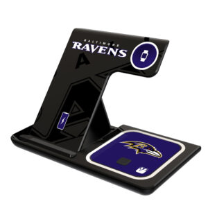 Keyscaper Baltimore Ravens 3-In-1 Wireless Charger