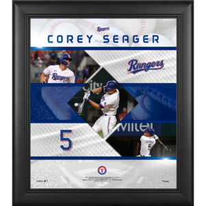 Corey Seager Texas Rangers Framed 15" x 17" Stitched Stars Collage