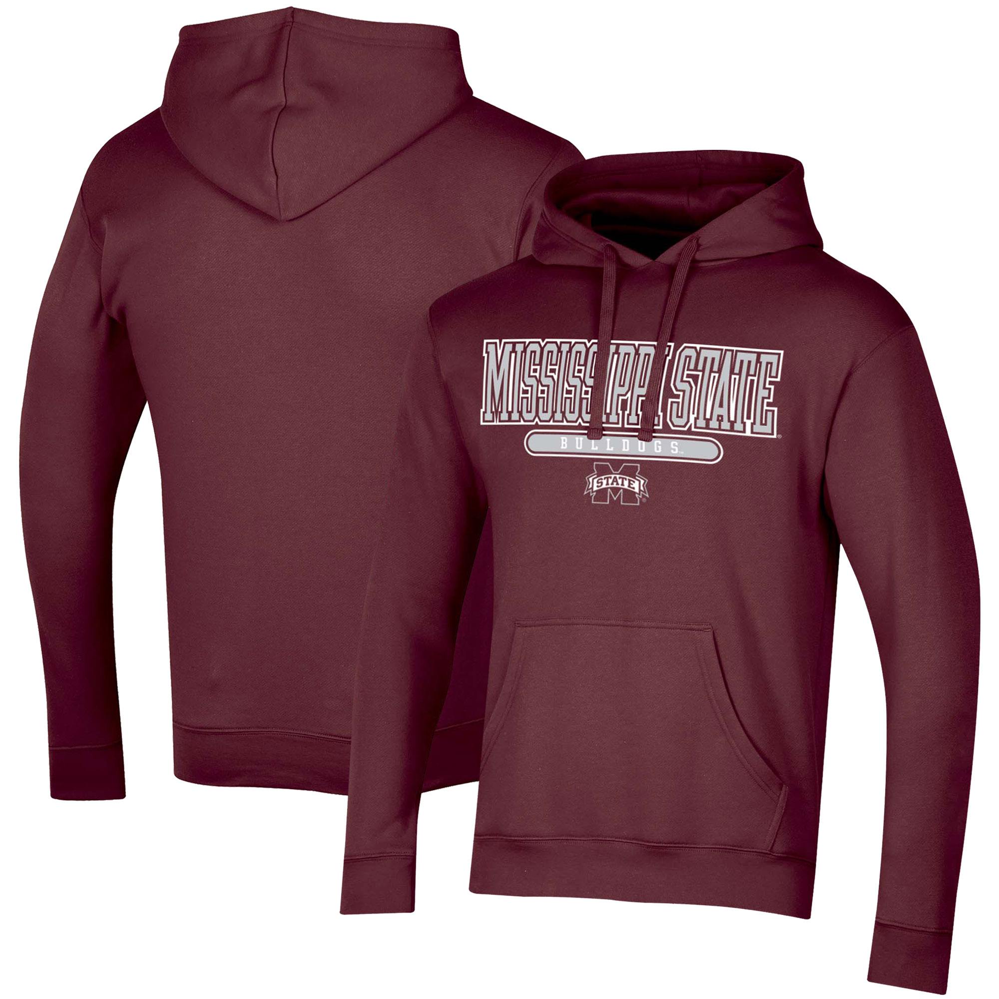 Men's Russell Maroon Mississippi State Bulldogs Team Pullover Hoodie - Image 5