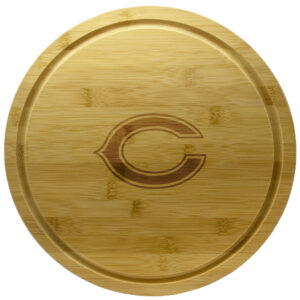 Chicago Bears 13'' Rotating Bamboo Server