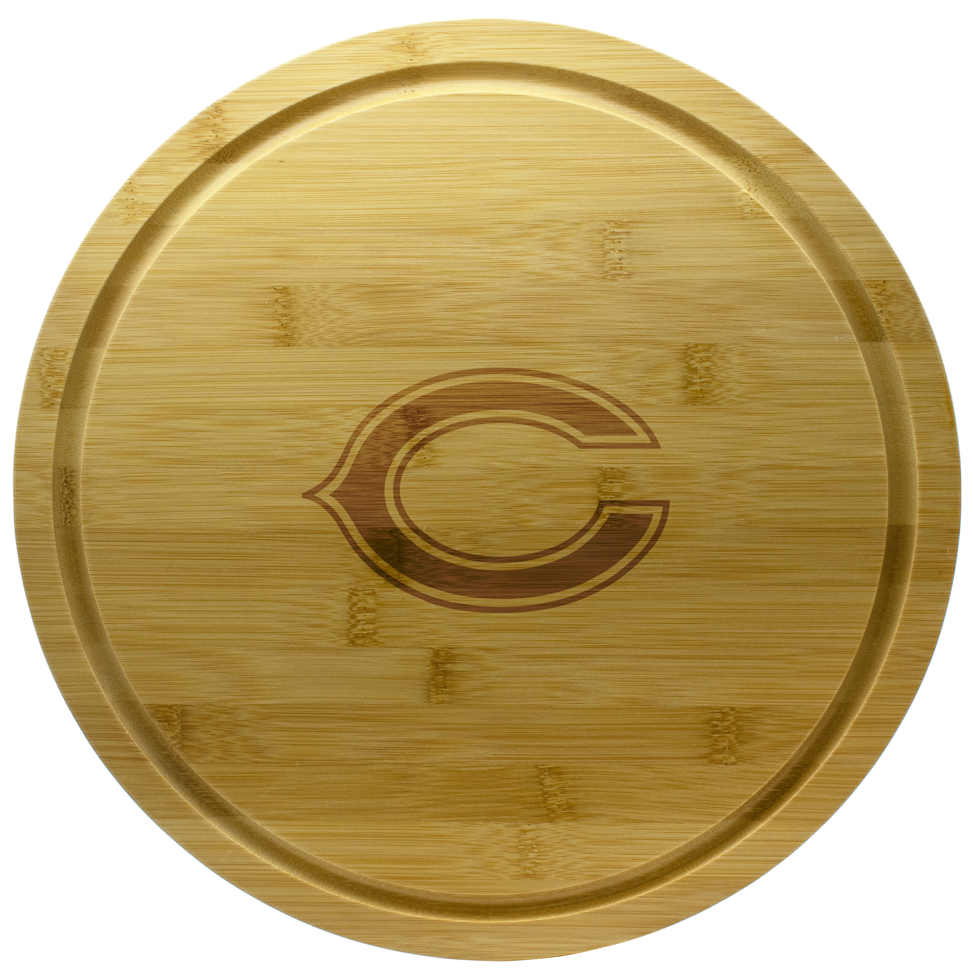 Chicago Bears 13'' Rotating Bamboo Server