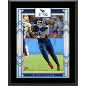 Jeffery Simmons Tennessee Titans Framed 10.5" x 13" Sublimated Player Plaque