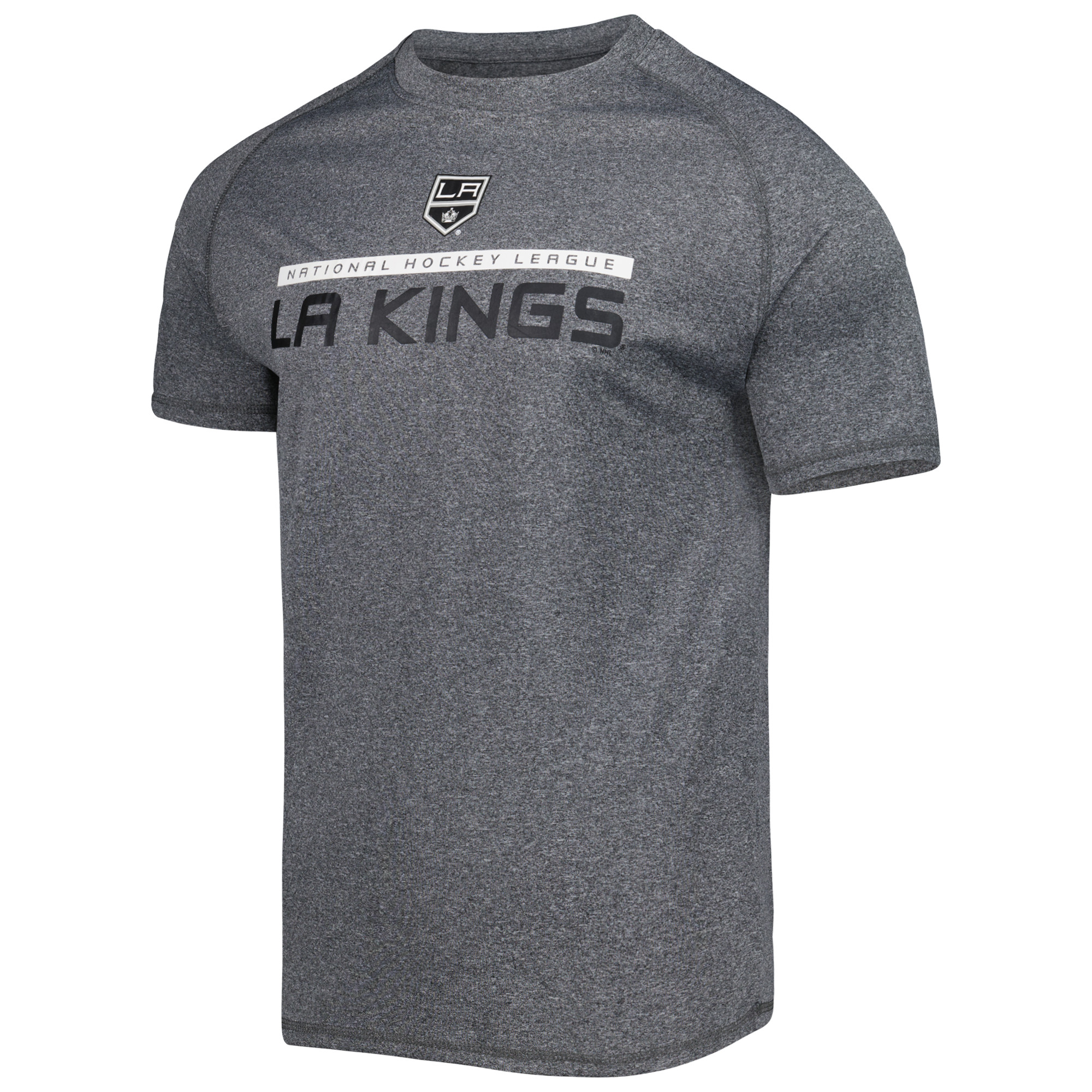 Men's Charcoal Los Angeles Kings Impact Raglan T-Shirt - Image 3