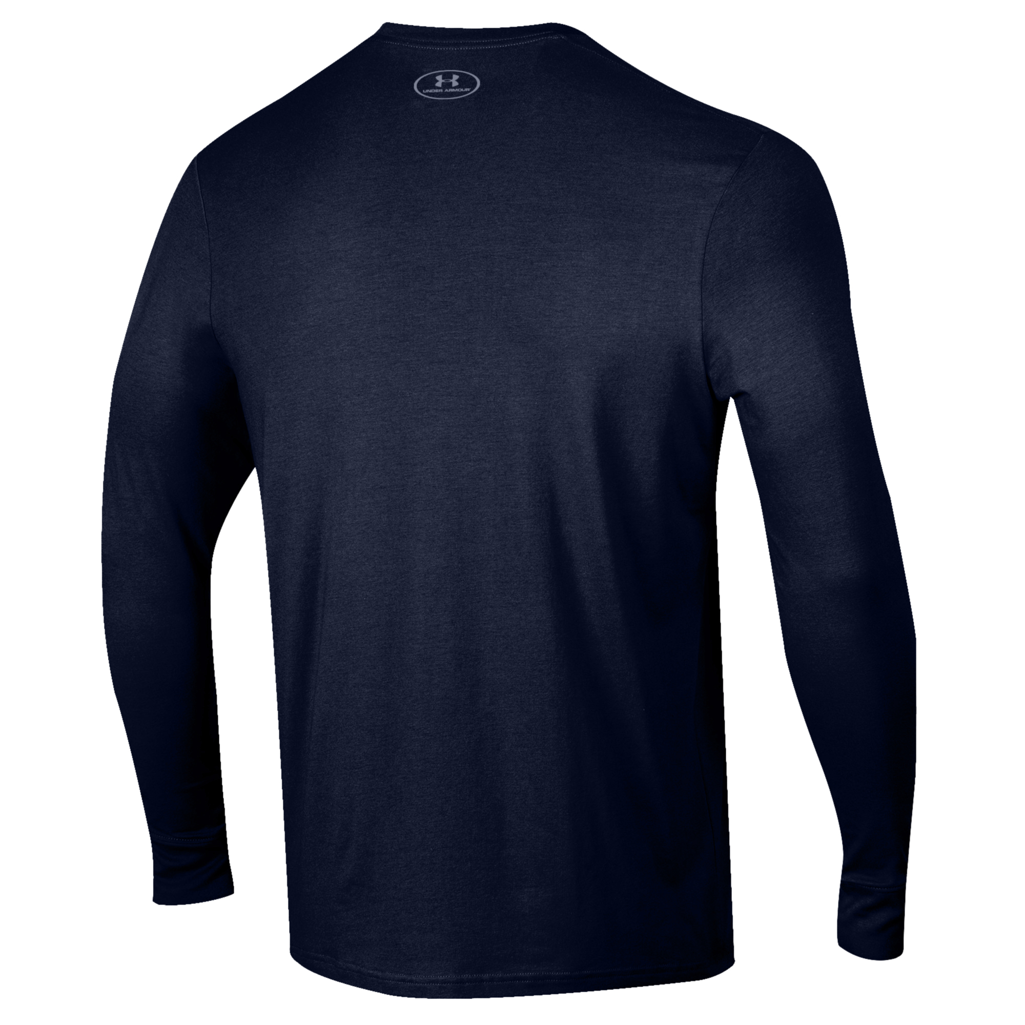 Men's Under Armour Navy Notre Dame Fighting Irish Volleyball Arch Over Performance Long Sleeve T-Shirt - Image 4