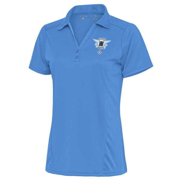 Women's Antigua Light Blue Washington Pilots Tribute Polo