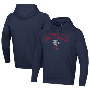 Men's Under Armour Navy Lehigh Valley IronPigs All Day Fleece Pullover Hoodie