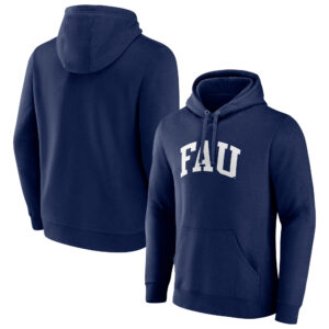 Men's Navy Florida Atlantic Owls Basic Arch Pullover Hoodie