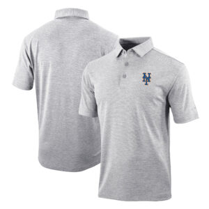 Men's Columbia Gray New York Mets Omni-Wick Polo