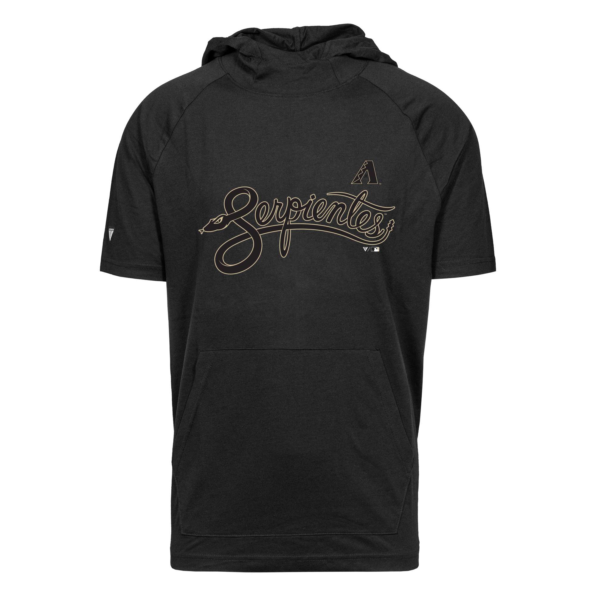 Men's Levelwear Black Arizona Diamondbacks City Connect Phase Core Hoodie T-Shirt