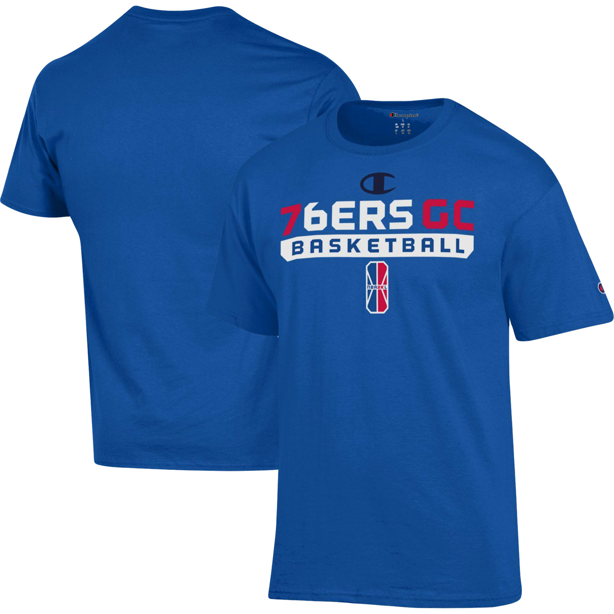 Unisex Champion Royal 76ers GC On-Court 2K League Authentic Practice T-Shirt