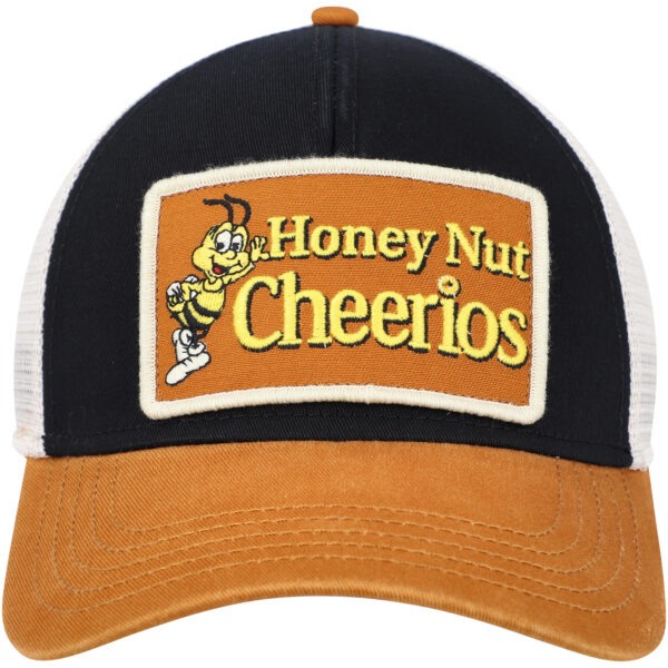 Men's American Needle Black/Cream Cheerios Valin Trucker Snapback Hat - Image 3