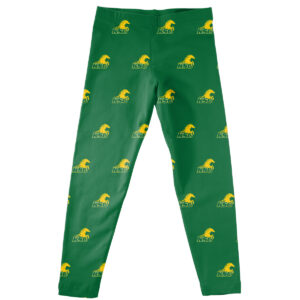 Toddler Girls Vive La Fete  Green Kentucky State Thorobreds All Over Print Leggings