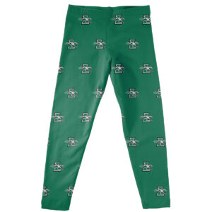 Infant Girls Vive La Fete  Green Loyola Greyhounds All Over Print Leggings