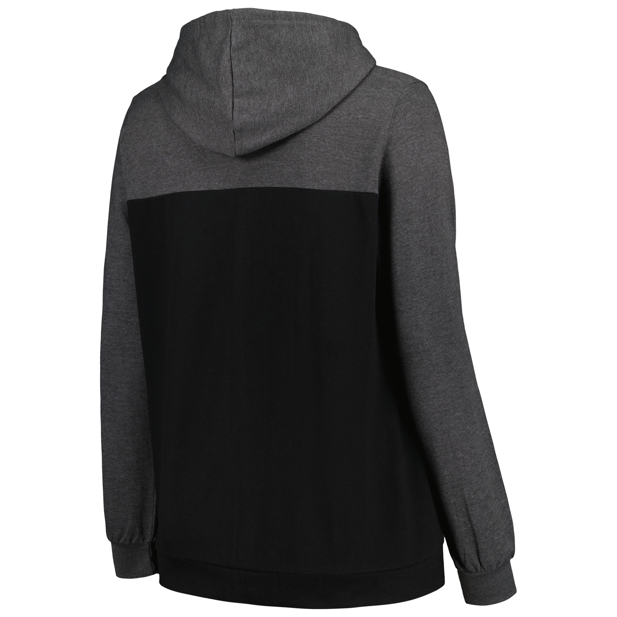 Women's Fanatics Heather Charcoal Miami Dolphins Plus Size City Ties Full-Zip Hoodie - Image 7