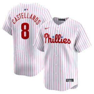 Men's Nike Nick Castellanos White Philadelphia Phillies Home Limited Player Jersey