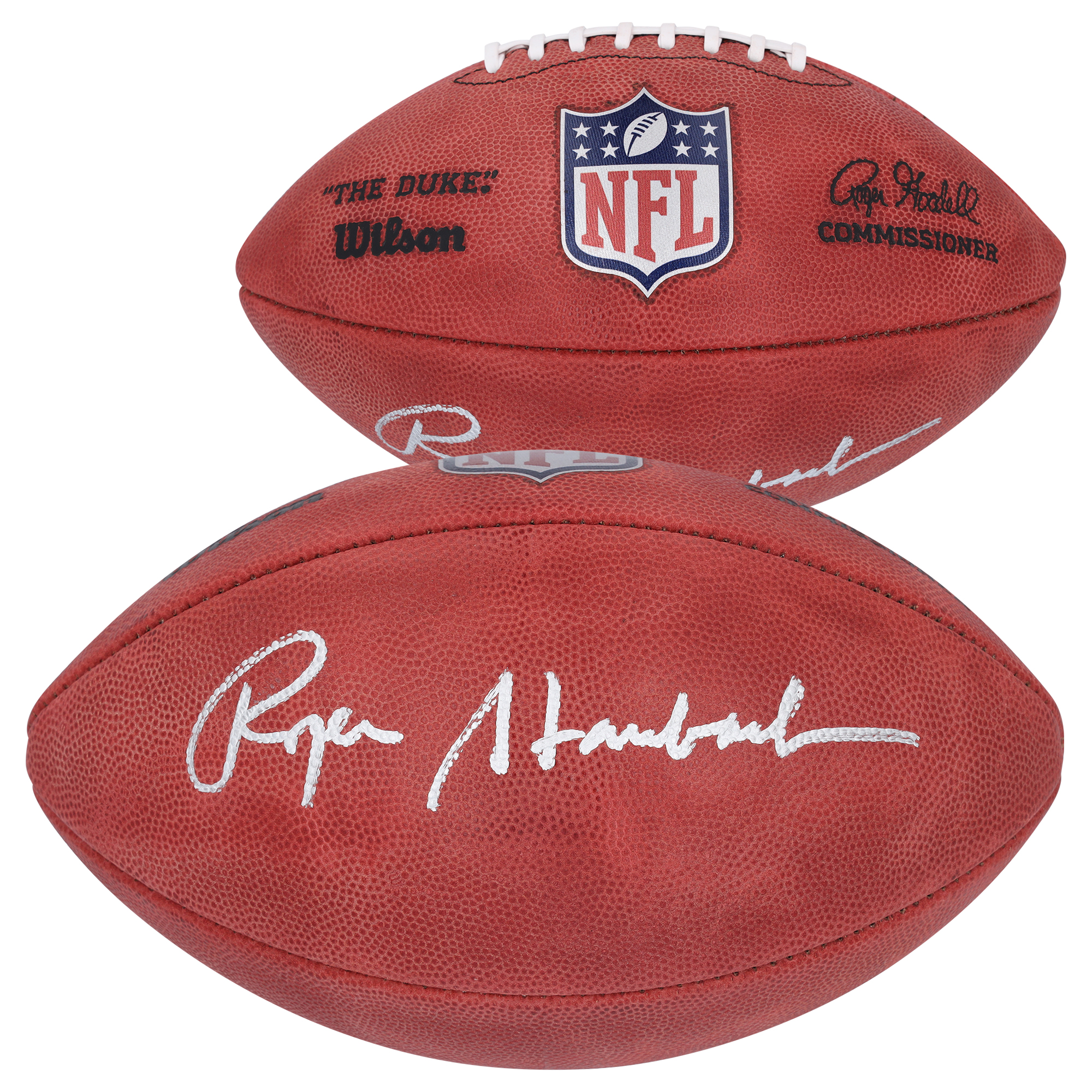Roger Staubach Dallas Cowboys Autographed Duke Full Color Football - Image 2
