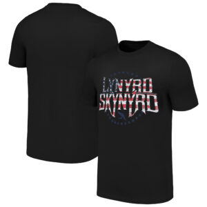 Unisex  Black Lynyrd Skynyrd Stars & Stripes T-Shirt