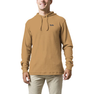 Men's League Collegiate Wear  Tan Tufts University Jumbos  Waffle Knit Pullover Hoodie