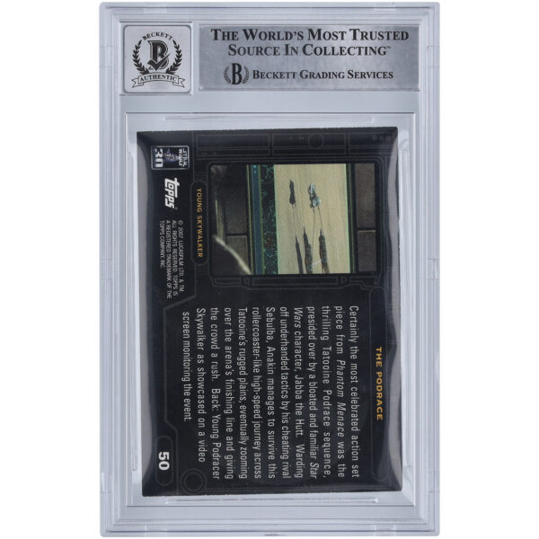 Doug Chiang Star Wars Autographed 2007 Topps 30th Anniversary #50 BGS Authenticated 10 Card - Image 9