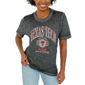 Women's Gameday Couture  Charcoal Texas Tech Red Raiders Switch T-Shirt