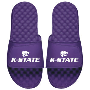 Men's ISlide  Kansas State Wildcats Stacked Logo Slide Sandals