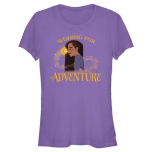 Women's Mad Engine Purple Wish Wishing For Adventure Graphic T-Shirt