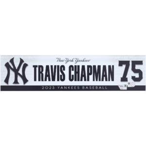 Travis Chapman New York Yankees Player-Issued #75 Nameplate from the 2023 MLB Season