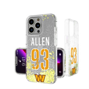 Keyscaper Jonathan Allen Washington Commanders iPhone Glitter Phone Case