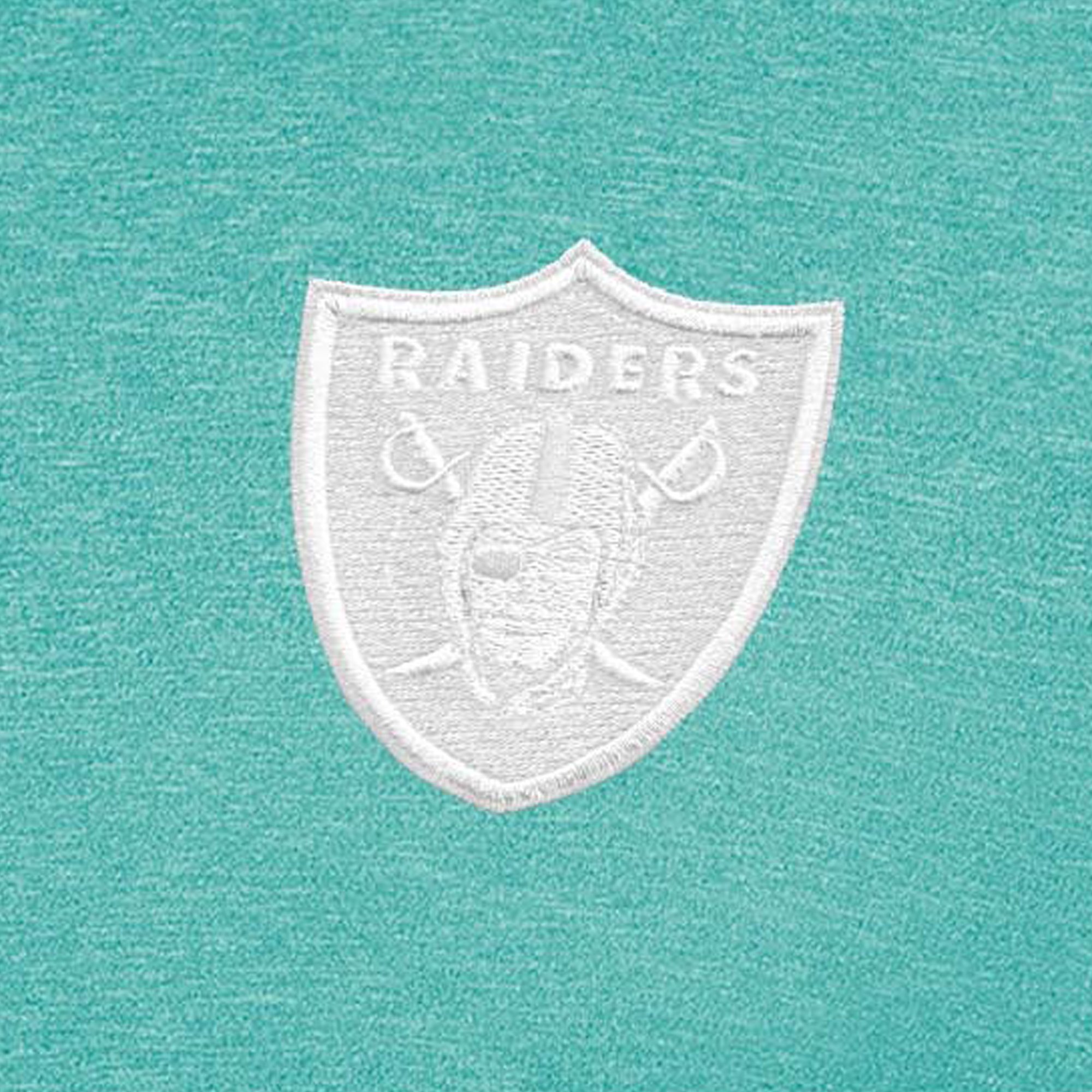 Men's Antigua Mint Las Vegas Raiders Par 3 Polo - Image 6