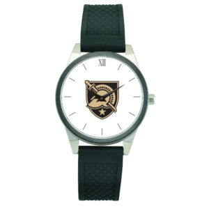 Women's Black Army Black Knights Silicone Strap Wristwatch