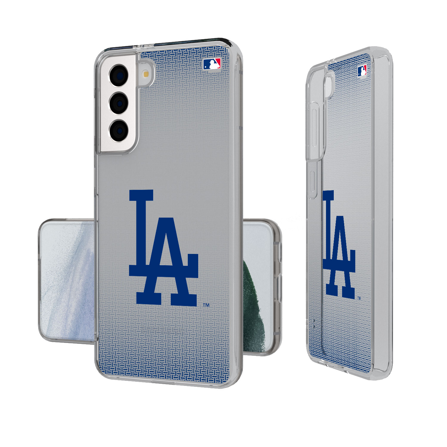 Los Angeles Dodgers Linen Logo Galaxy Clear Case