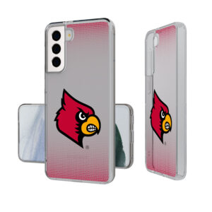 Louisville Cardinals Linen Logo Galaxy Clear Case