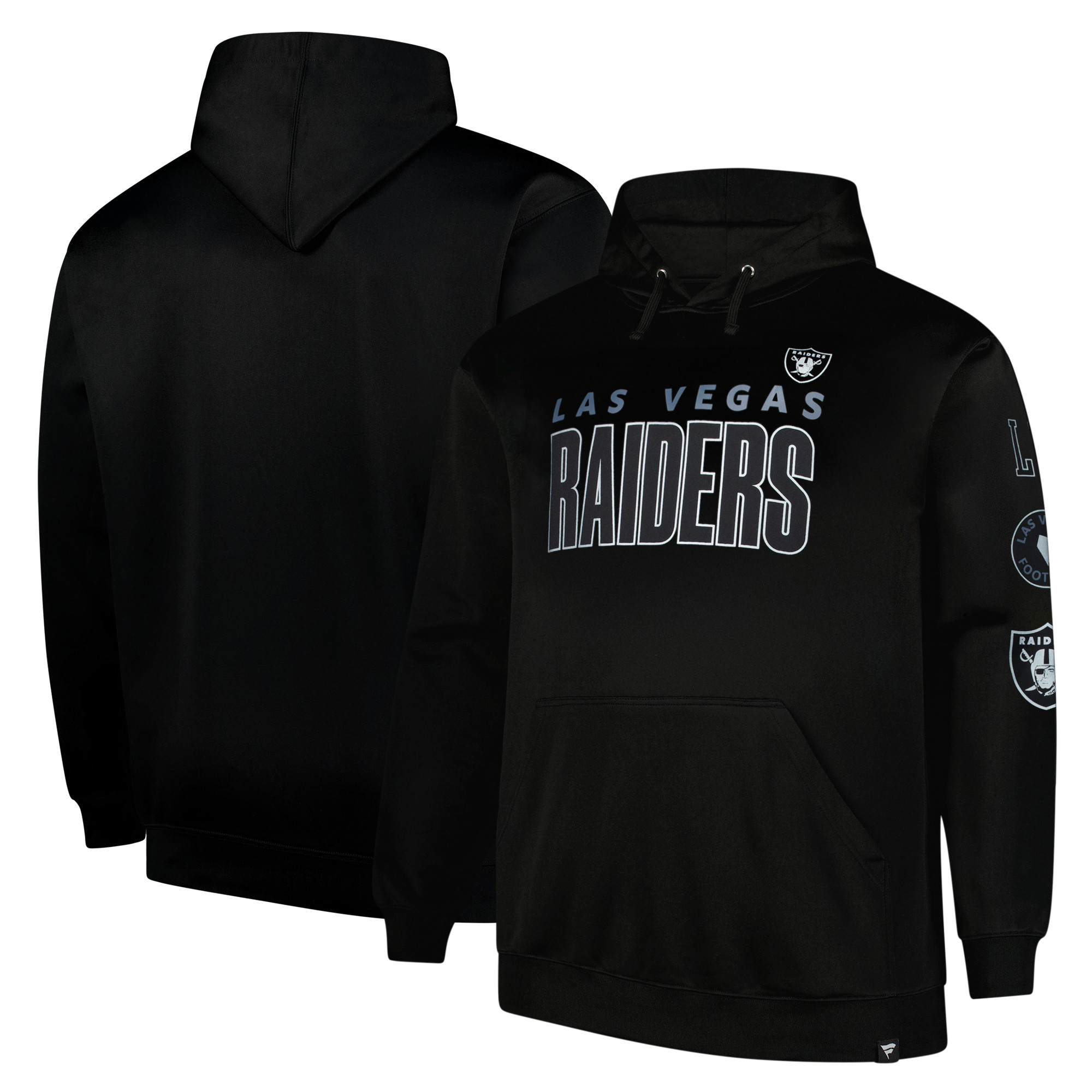 Men's Fanatics Black Las Vegas Raiders Big & Tall Fleece Pullover Hoodie