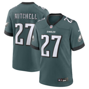 Men's Nike Quinyon Mitchell Midnight Green Philadelphia Eagles 2024 NFL Draft First Round Pick Player Game Jersey