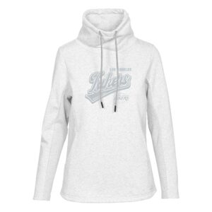 Women's Levelwear Cream Los Angeles Lakers Loop Sweep Pullover Sweatshirt