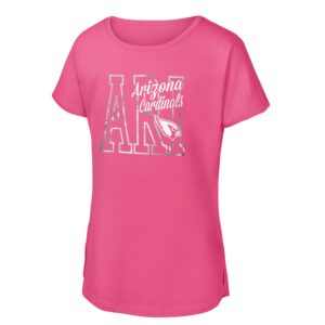 Girls Youth Pink Arizona Cardinals Signal Caller Dolman T-Shirt
