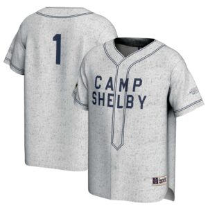 Unisex GameDay Greats Gray Southern Miss Golden Eagles Camp Shelby Lightweight Baseball Fashion Jersey