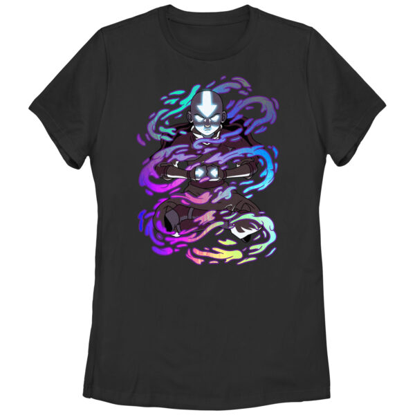 Women's Mad Engine Black Avatar: The Last Airbender Elemental Elements T-Shirt