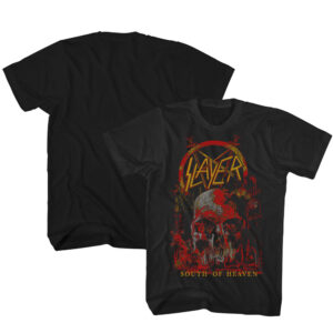 Men's Franchise Club Black Slayer South of Heaven T-Shirt
