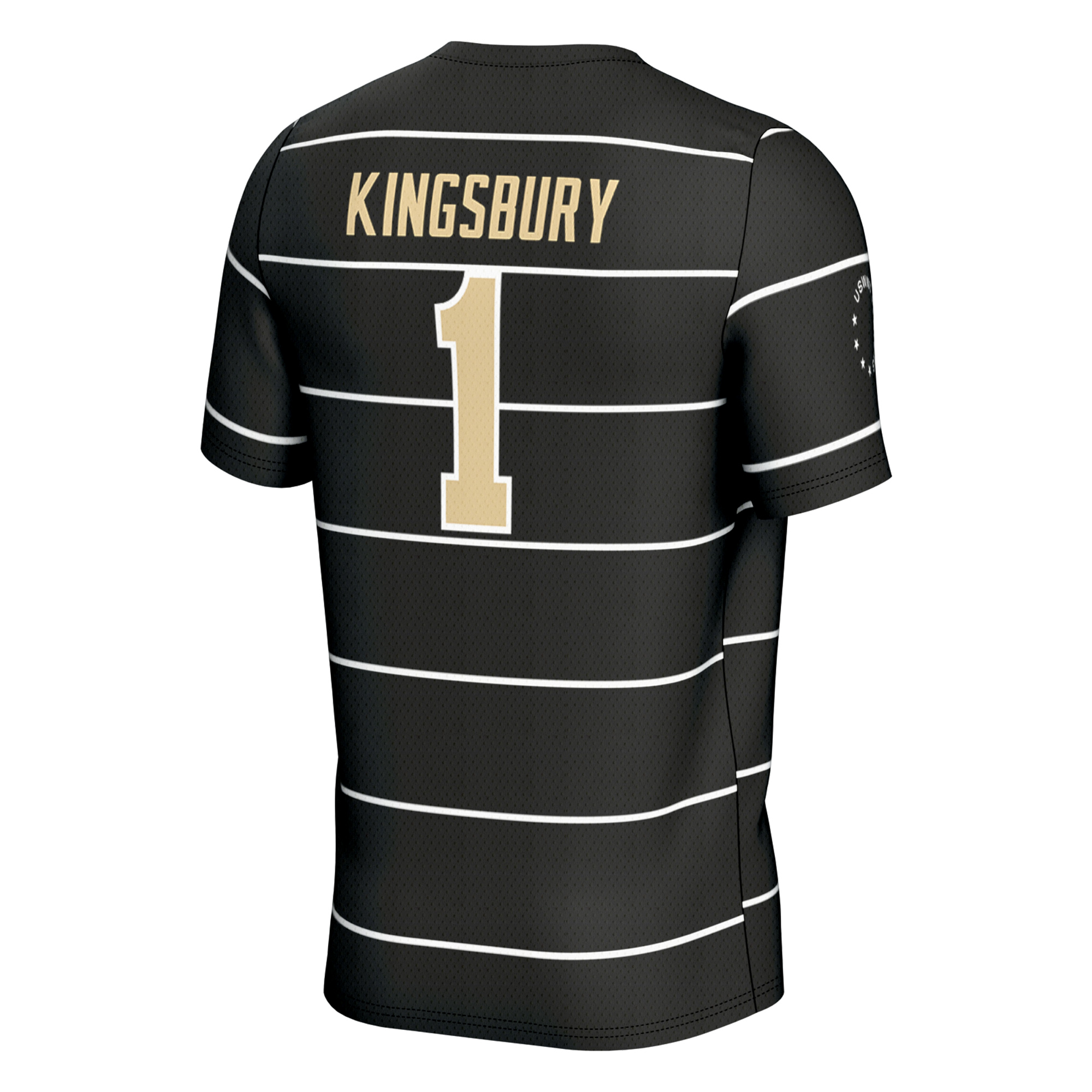 Unisex GameDay Greats Aubrey Kingsbury Black Wake Forest Demon Deacons Women's Soccer Fashion Jersey - Image 4